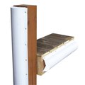 Dock Edge Piling Bumper - One End Capped - 6' - White 1020-F
